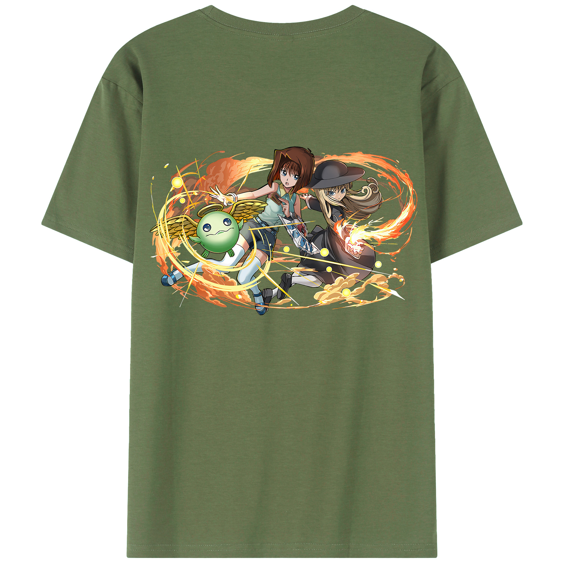 （画像用） 遊☆戯☆王 Yu-Gi-Oh! 綿100％ メンズ半袖Tシャツ（バックプリント） 通気性